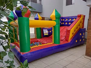 Aluguel Tobogã com Piscina de Bolinhas Inflável Foto 4