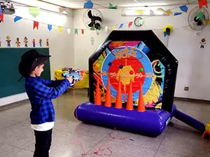 aluguel tiro ao alvo inflável Nerf foto2